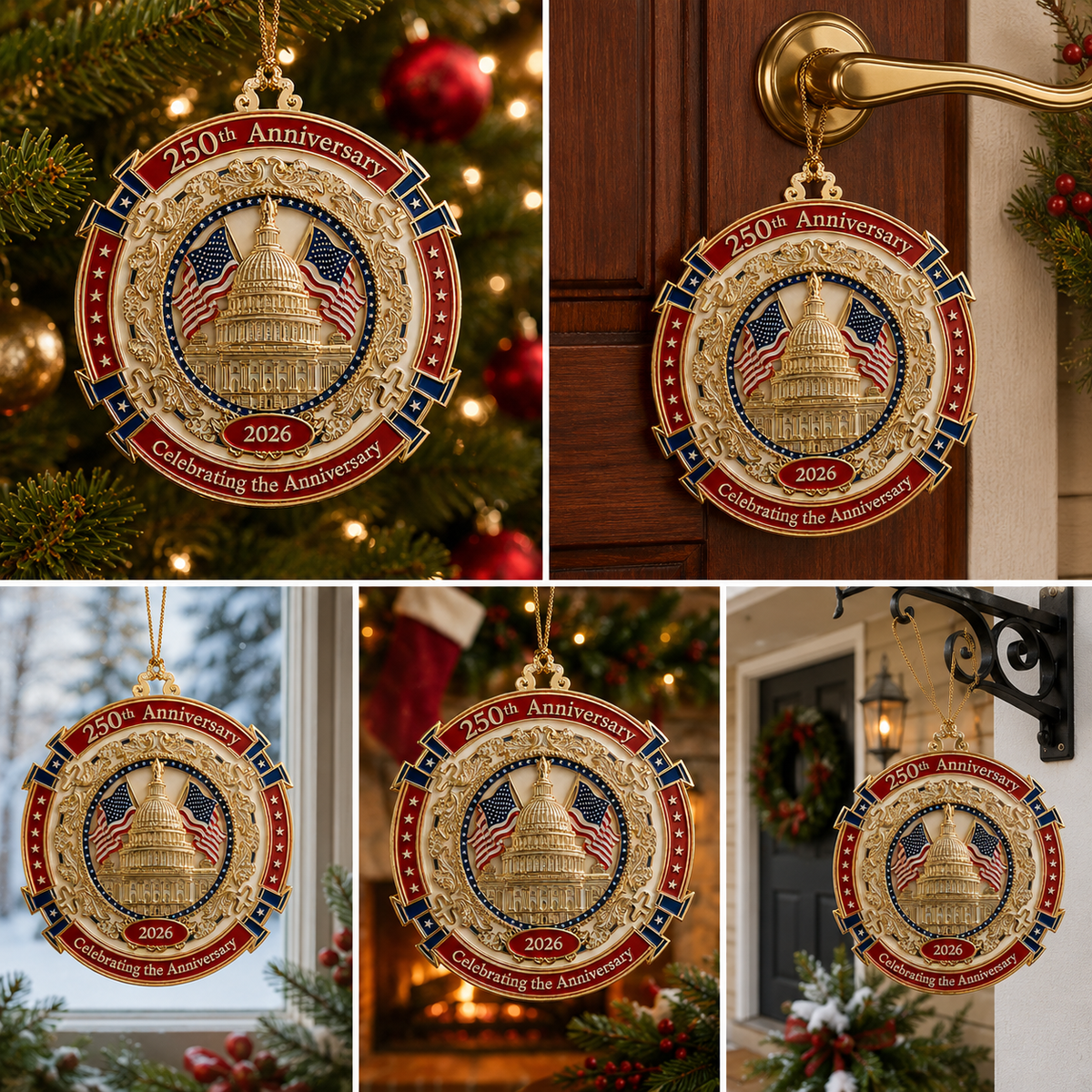 🔥250th Anniversary Commemorative Ornament – Capitol