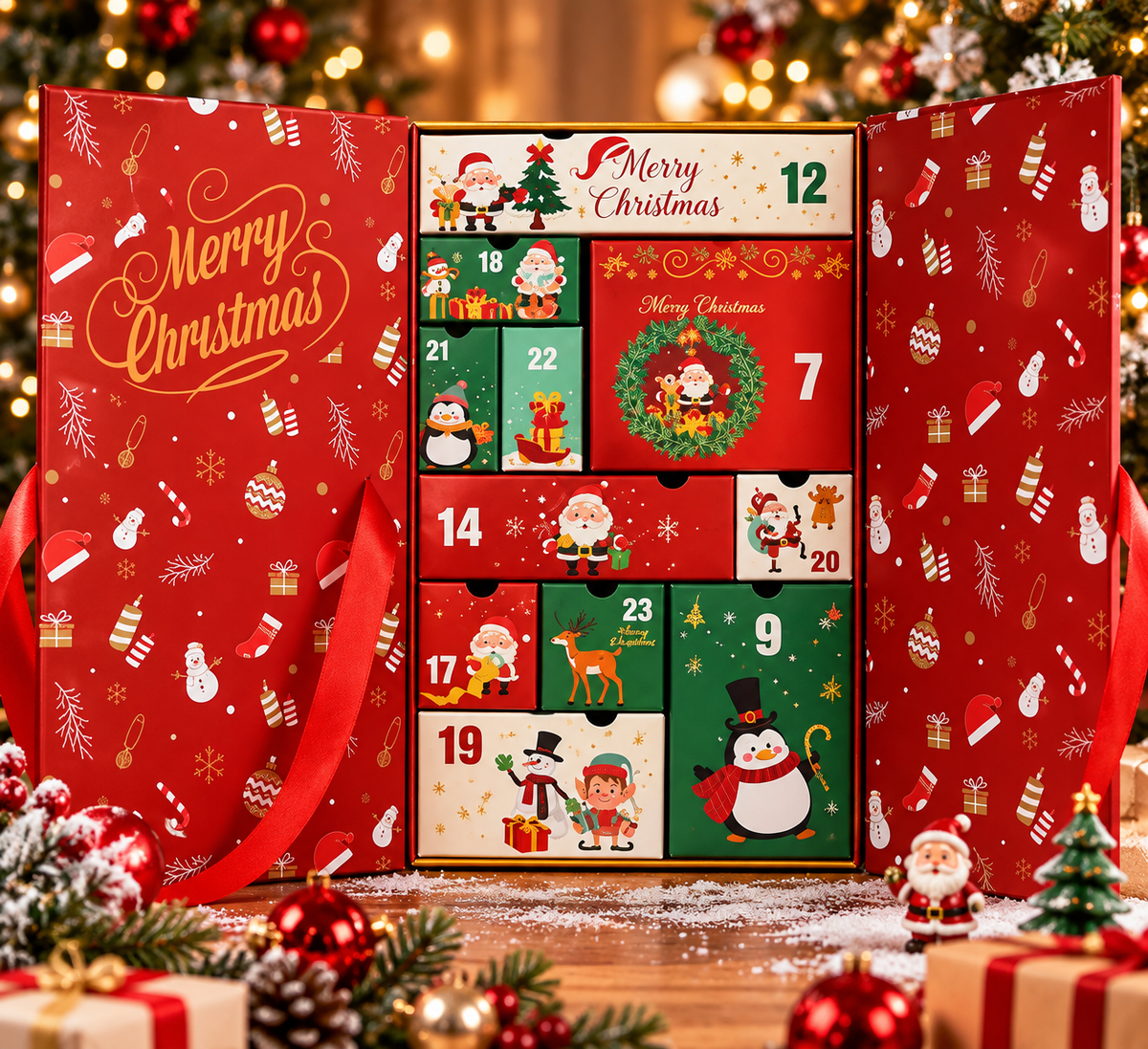 🎁✨ 24-Day Mini Tequila Bottle Advent Calendar – Holiday Countdown, Bar Decor & Collector Gift