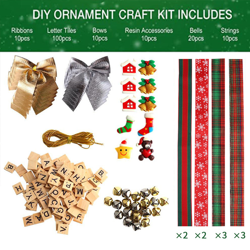 CHRISTMAS TREE DECORATIONS-DIY PERSONALIZED LETTER ORNAMENTS