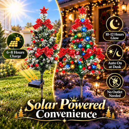 🔥HOT SALE 49% OFF🔥Solar Cedar Christmas Tree Lights | Festive Outdoor Holiday Decor