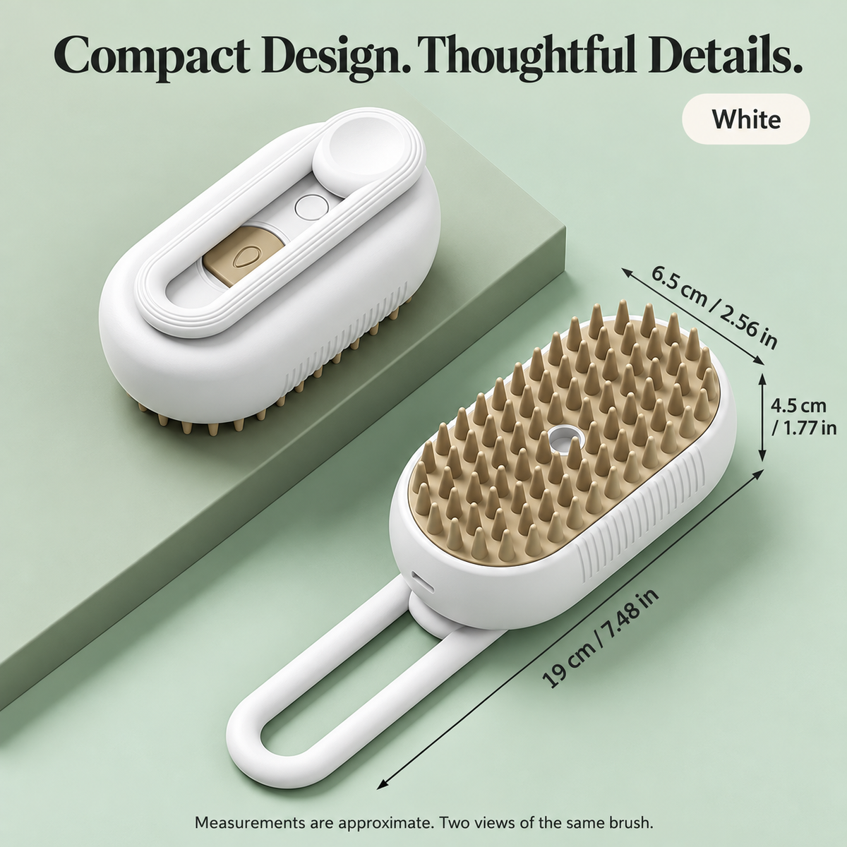 Steamy Pet Brush - 3-in-1 Grooming & Massage Comb for Cats & Dogs