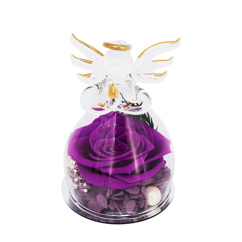 Glowing Little Angel Everlasting Rose Gift