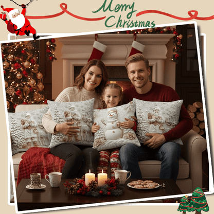 🎅🎁 Festive Christmas Cushion Cover