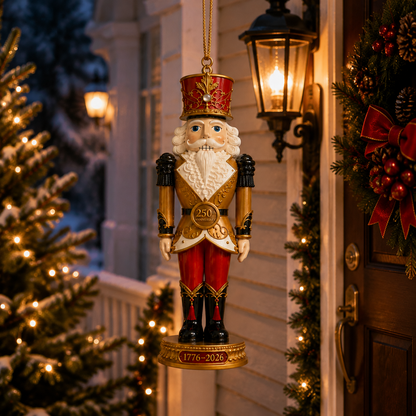 ✨2026 America 250th Anniversary Heritage Gold Nutcracker Ornament
