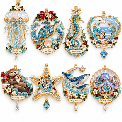 "Ocean Treasures" – Marine Life Christmas Commemorative Ornament