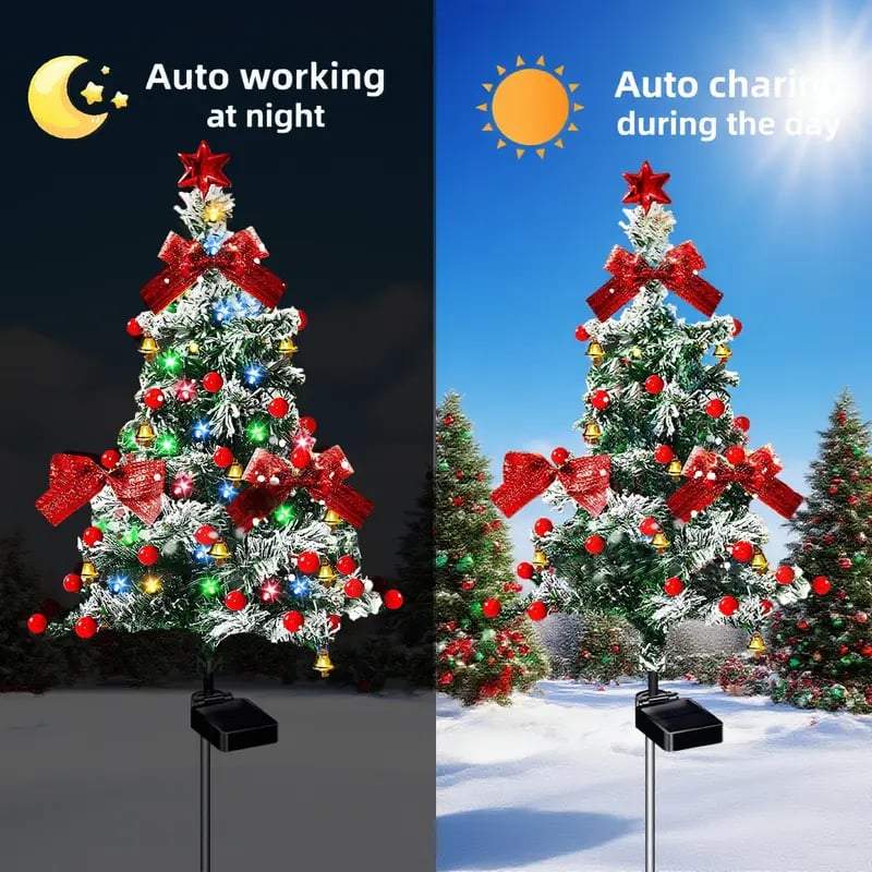 🔥Hot Sale 49% off🌟Upgrade Solar Christmas Trees Lights Outdoor Decoration Waterproof