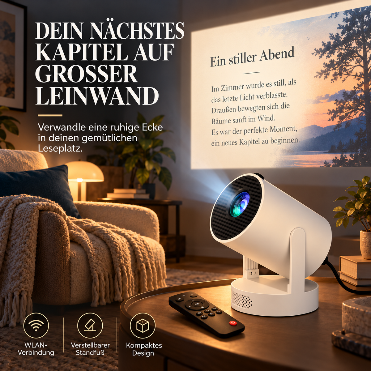 Multifunktionaler Leseprojektor