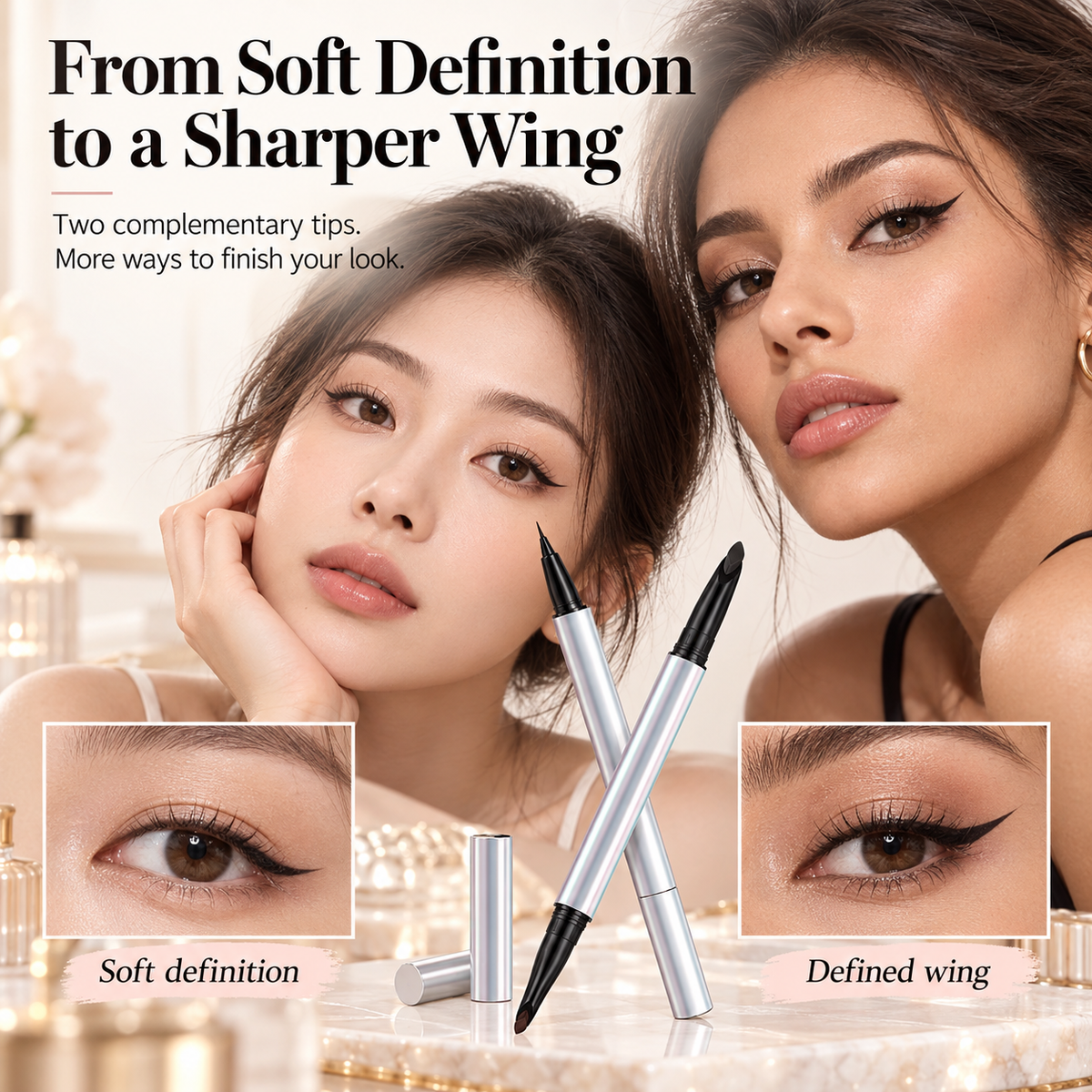 2-in-1 Dual-Ended Eyeliner – Gel & Liquid Precision
