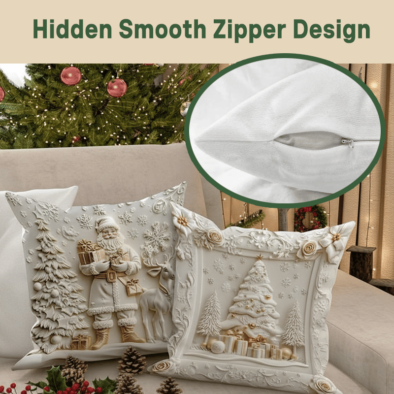 🎅🎁 Festive Christmas Cushion Cover