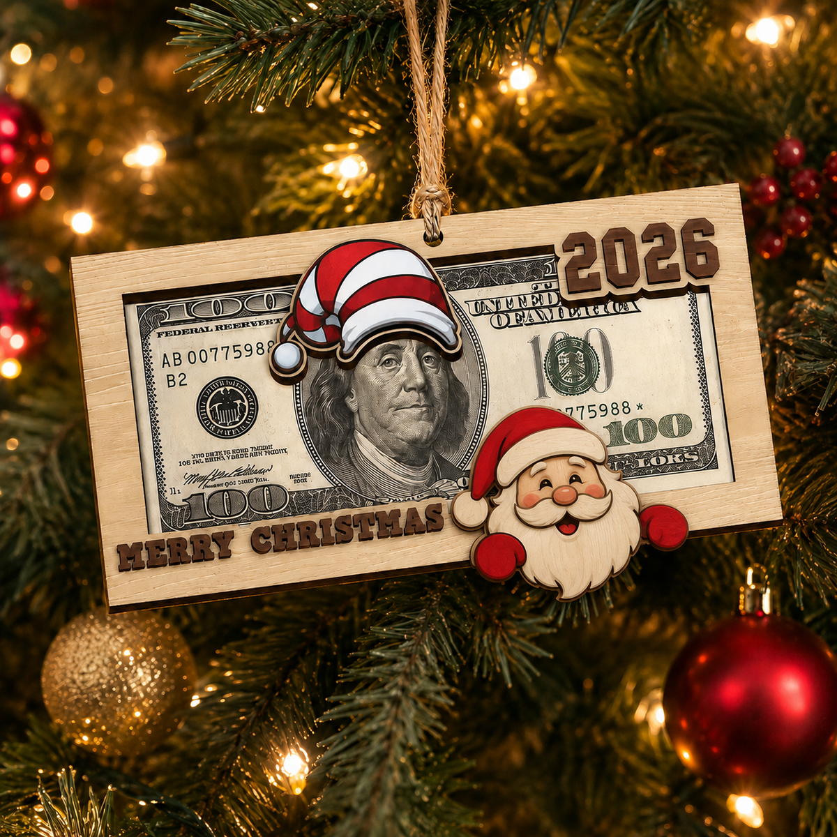 ⏰ Limited anniversary edition✨Christmas Cash Holder Ornament