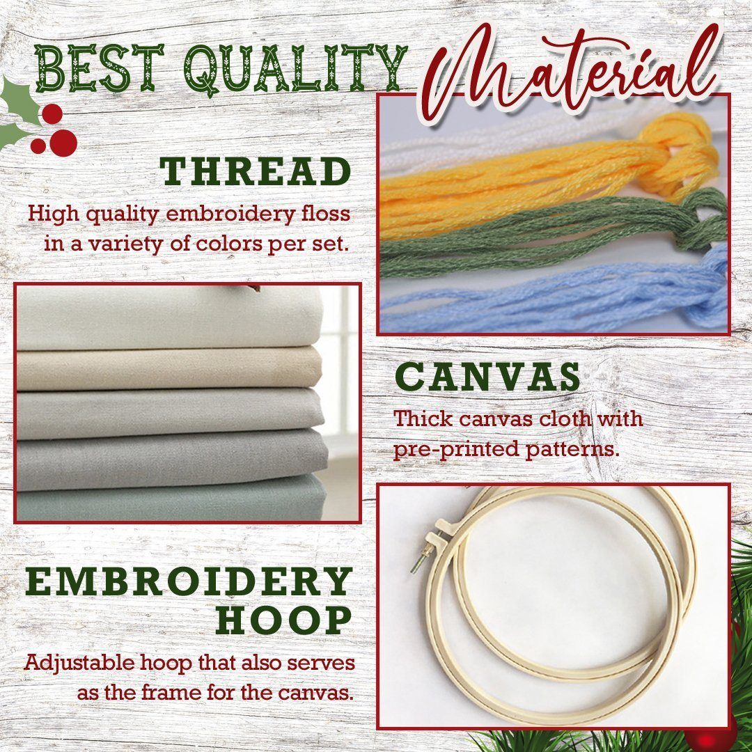 🎄PERSONALIZED CHRISTMAS GIFTS🎄CHRISTMAS EMBROIDERY SET