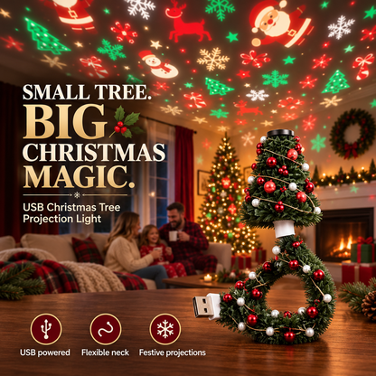 🎄A tree-inspired USB projection night light