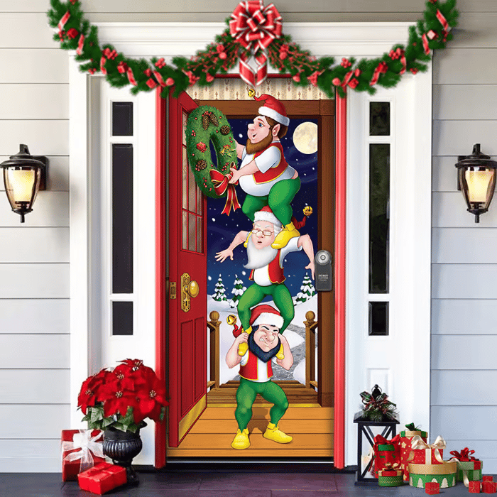 🌟Last day to get 49% off🌟2024 Christmas Front Door Decoration