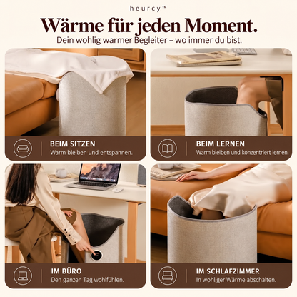 Beinwärmer mit einstellbarer Heiztemperatur