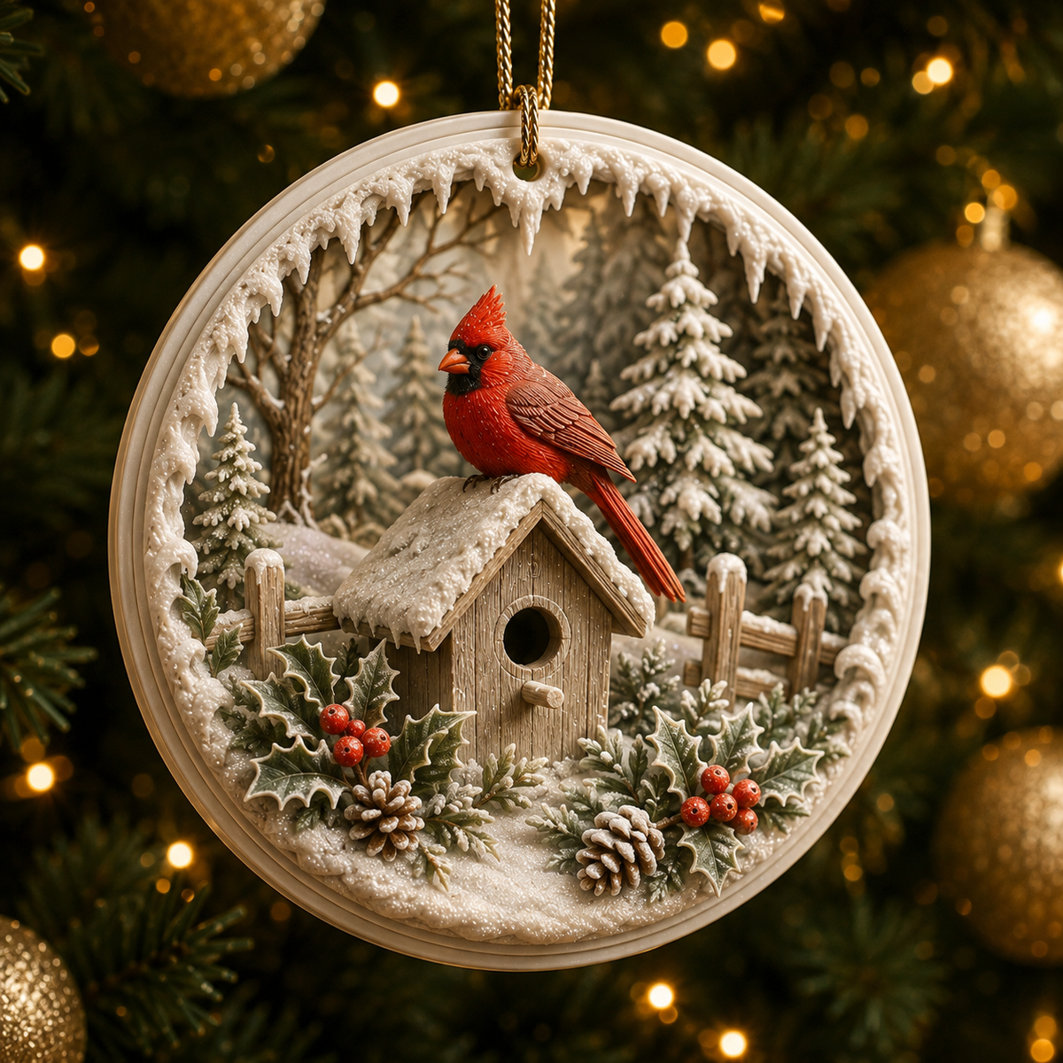 ⏰ Limited anniversary edition✨ Limited anniversary edition✨Cardinal Ornament