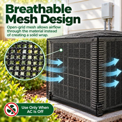 ❄️ Outdoor AC Mesh Cover – Keep Leaves & Debris Out This Fall