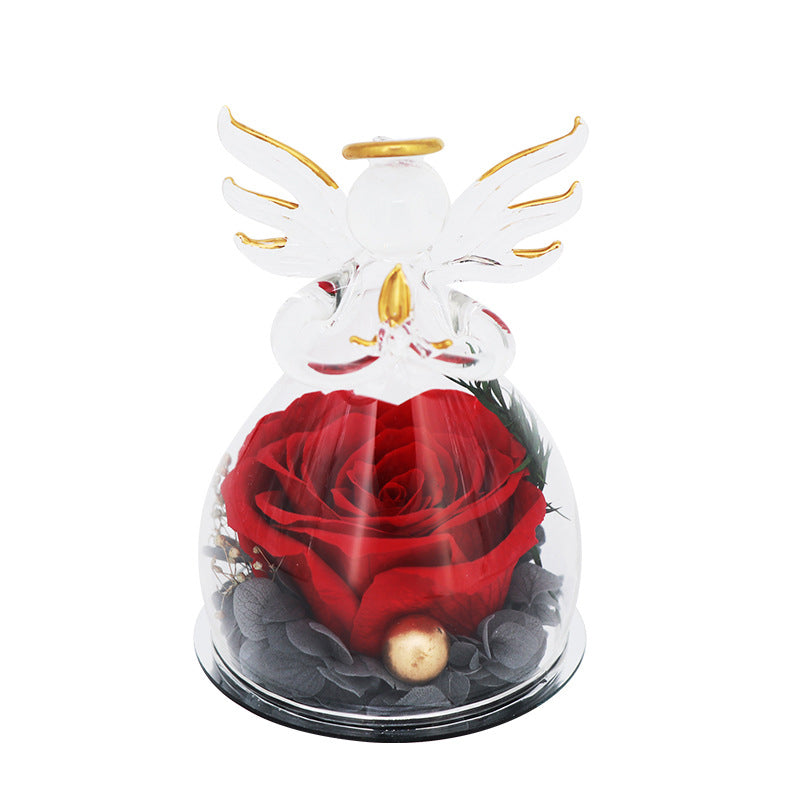 Glowing Little Angel Everlasting Rose Gift