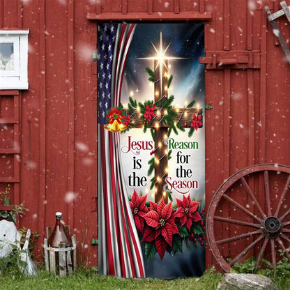 Jesus Christ Christmas Door Cover Jesus Is The Reason For The Season MLN2047D