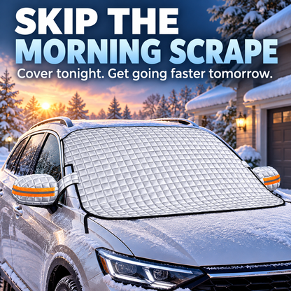 🚗All-Season Magnetic Windshield Cover – ❄️Snow, Frost & Sun Protection
