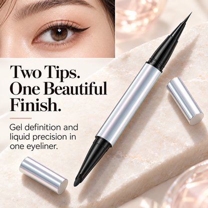 2-in-1 Dual-Ended Eyeliner – Gel & Liquid Precision