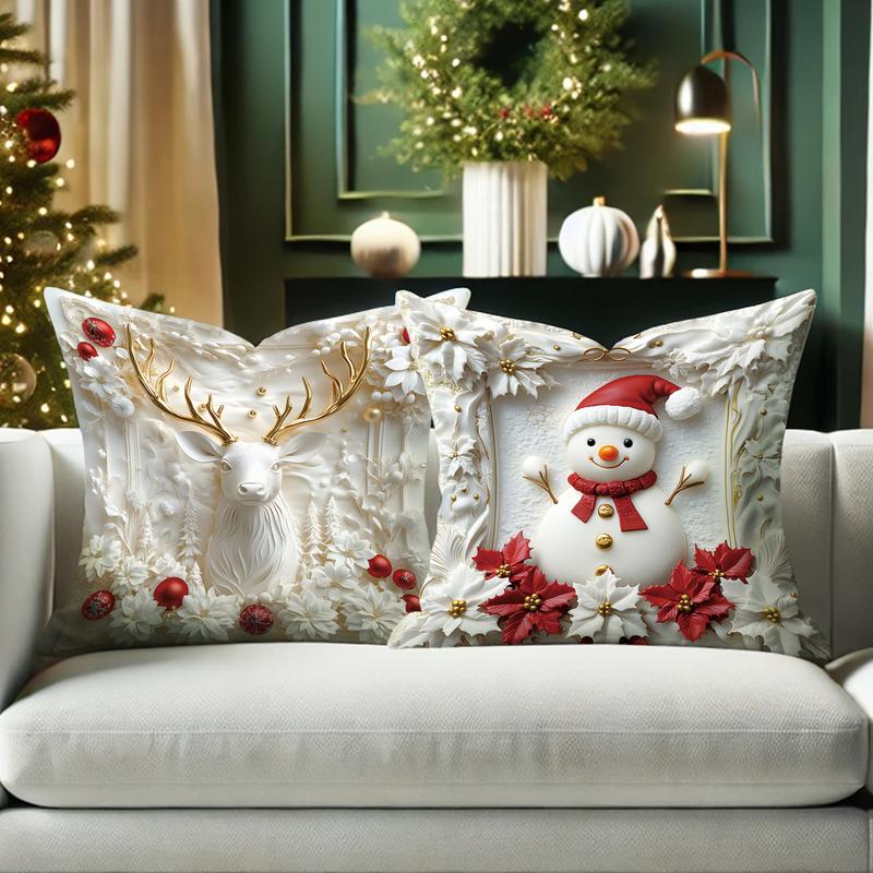 🔥Hot Sale 49% off🌟2D Christmas Pillow Cover Xmas Party Decoration