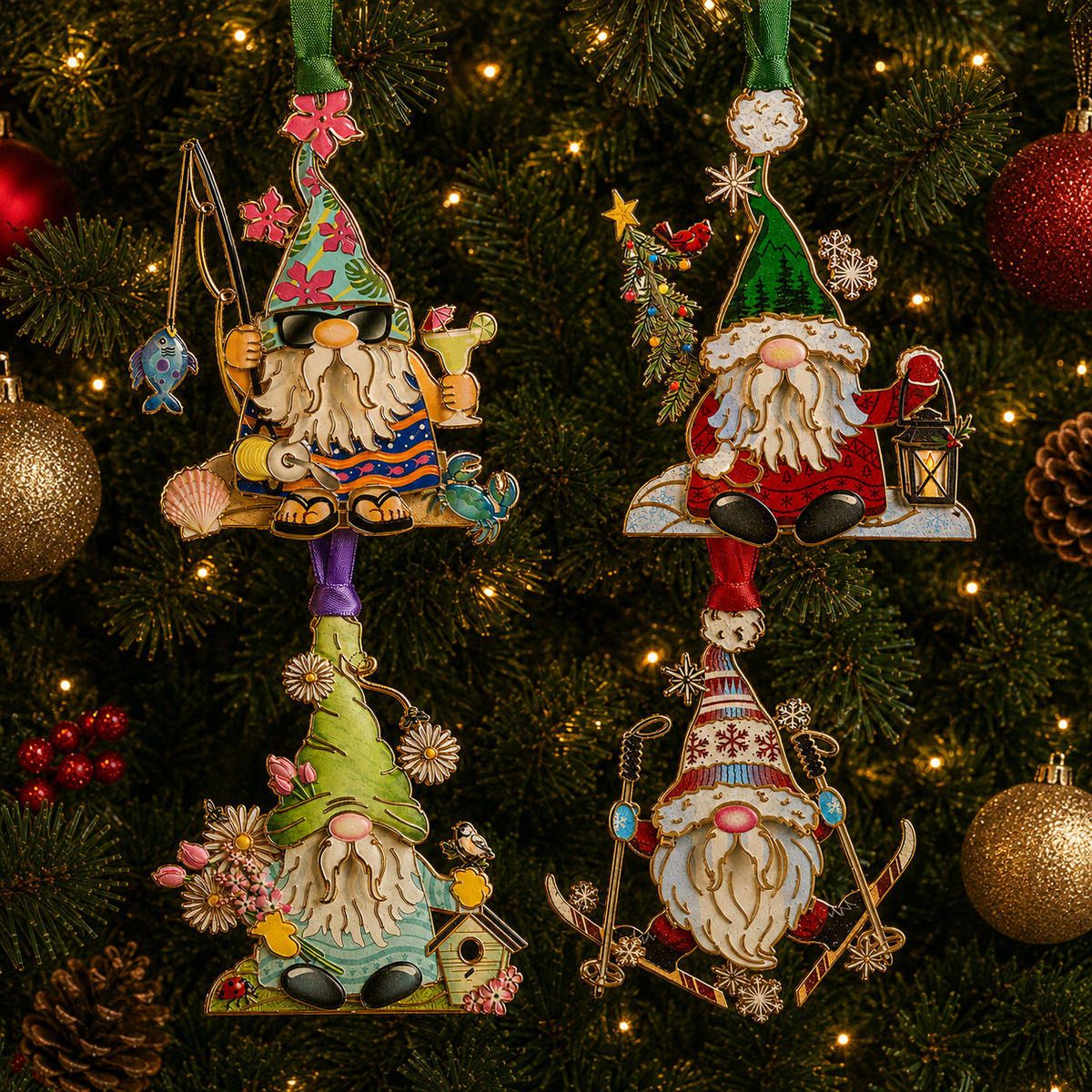 ⏰ Limited anniversary edition✨Gnome Christmas tree ornaments