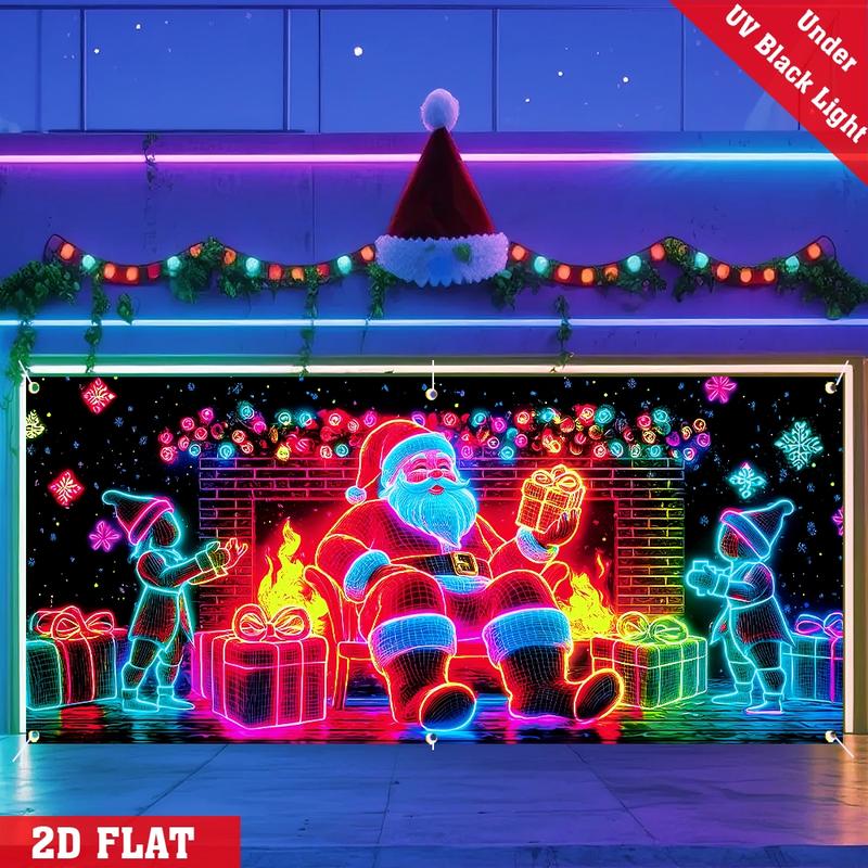 🔥Hot Sale 49% off🌟UV Activated Christmas Garage Door Cover Banner