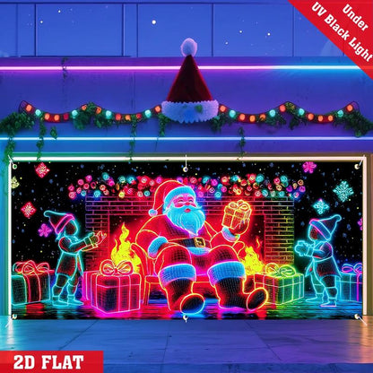 🔥Hot Sale 49% off🌟UV Activated Christmas Garage Door Cover Banner