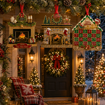 ✨Christmas fireplace decorations