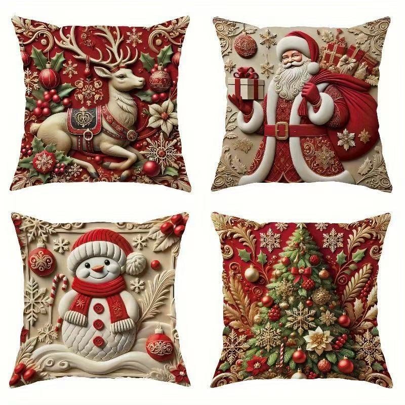 🔥Hot Sale 49% off🌟2D Christmas Pillow Cover Xmas Party Decoration