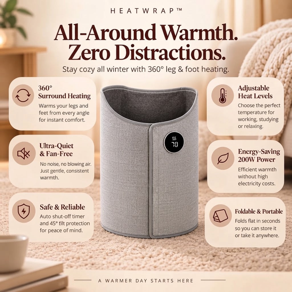 Adjustable-Temperature Heated Leg Warmers