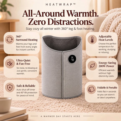 Adjustable-Temperature Heated Leg Warmers