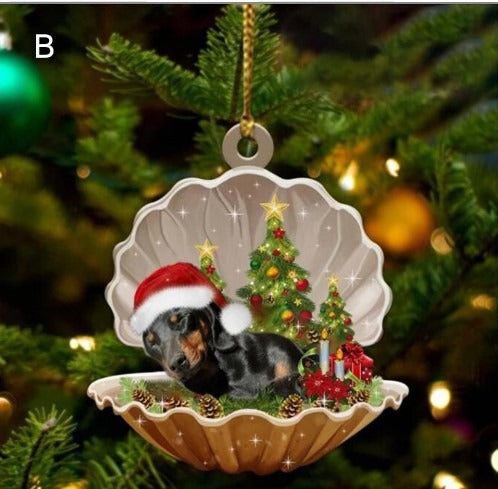 2024 Christmas Party Sleeping Dog Decoration