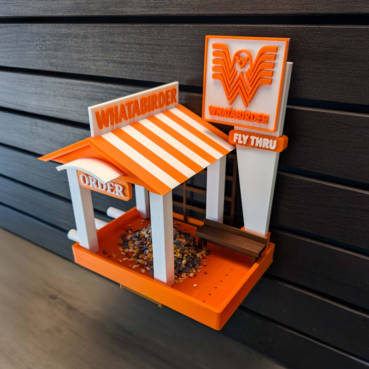 The Whatabirder Parody Bird Feeder | Classic or Cafe Style