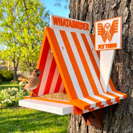 The Whatabirder Parody Bird Feeder | Classic or Cafe Style