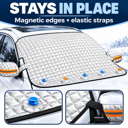 🚗All-Season Magnetic Windshield Cover – ❄️Snow, Frost & Sun Protection