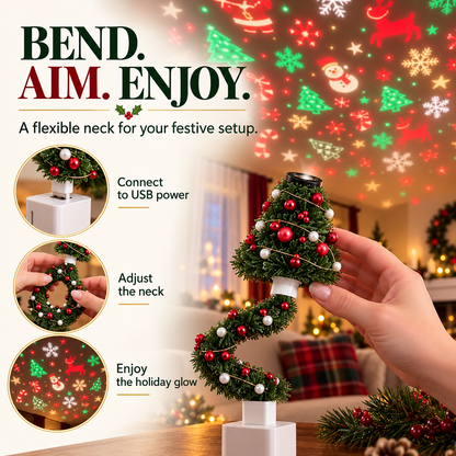🎄A tree-inspired USB projection night light