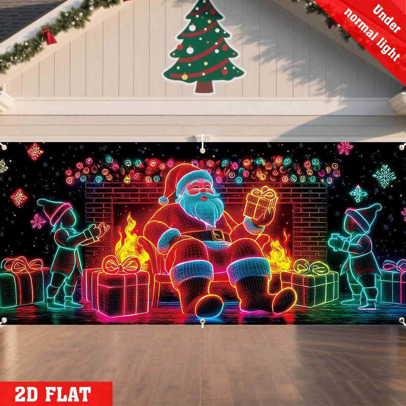 🔥Hot Sale 49% off🌟UV Activated Christmas Garage Door Cover Banner