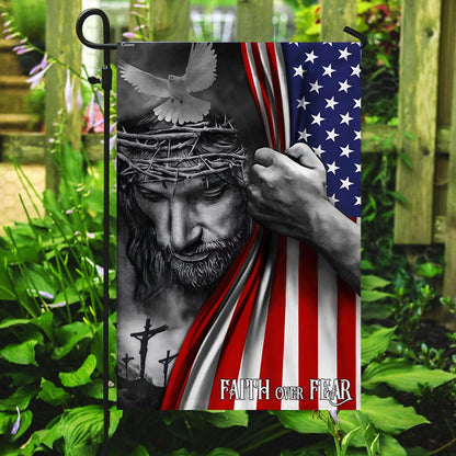Jesus Flag Faith Over Fear God Jesus Flag TRL763F