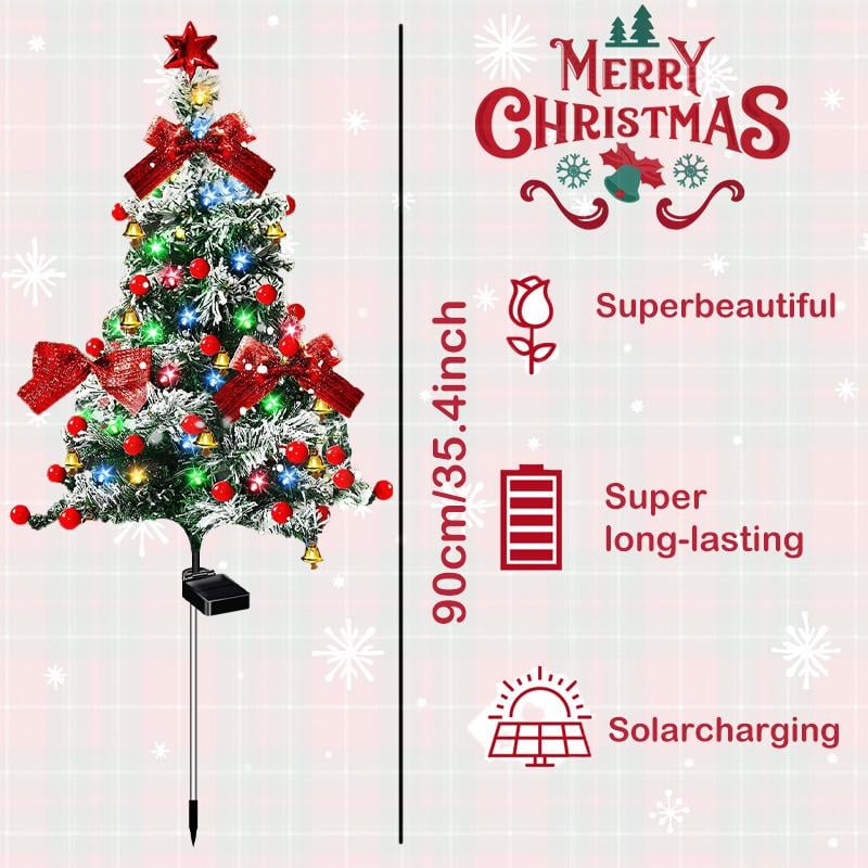 🔥Hot Sale 49% off🌟Upgrade Solar Christmas Trees Lights Outdoor Decoration Waterproof