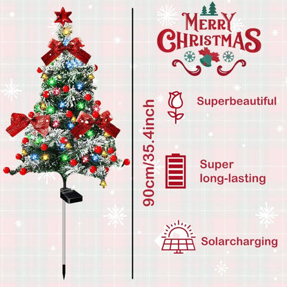 🔥Hot Sale 49% off🌟Upgrade Solar Christmas Trees Lights Outdoor Decoration Waterproof