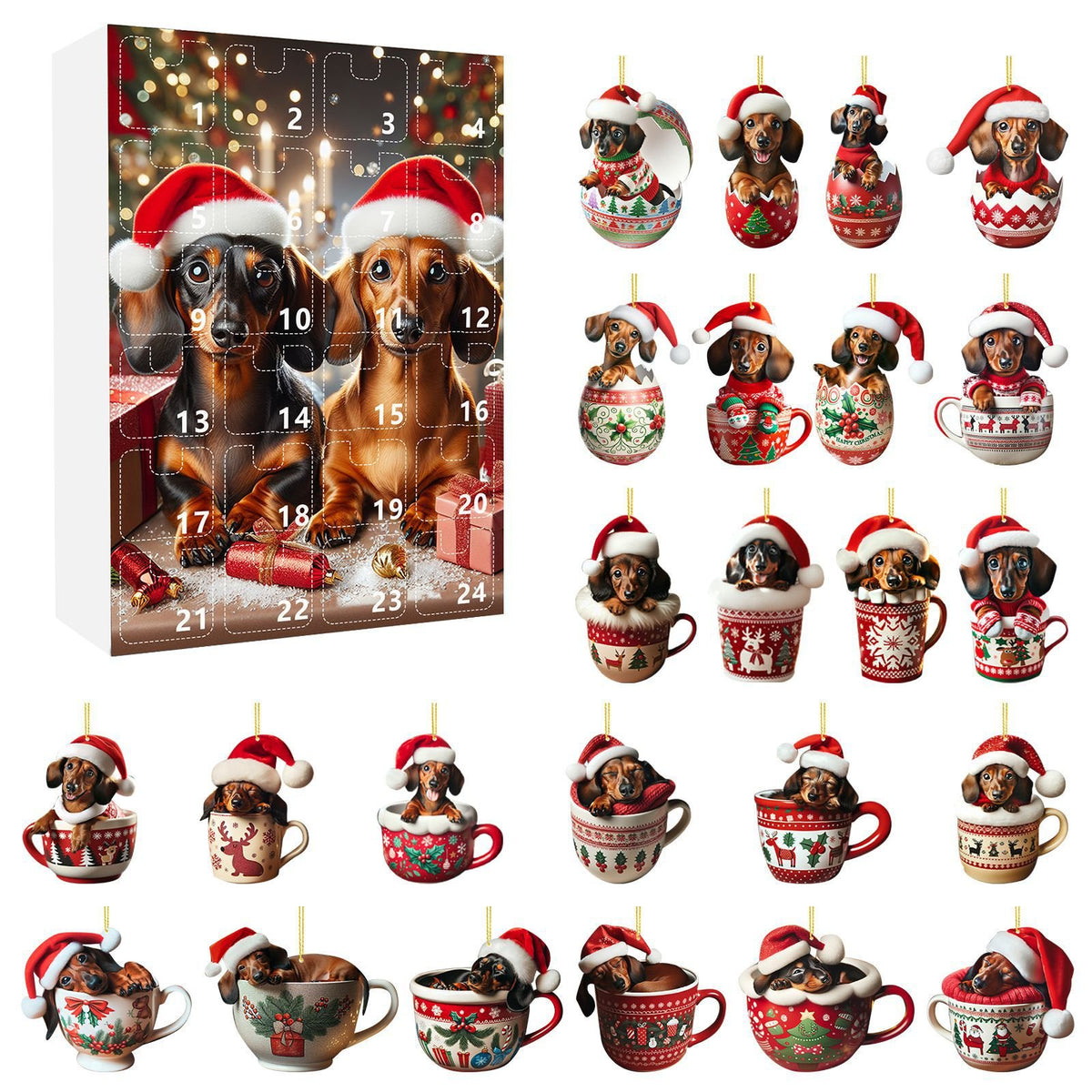 2024 Christmas Dachshund Advent Calendar