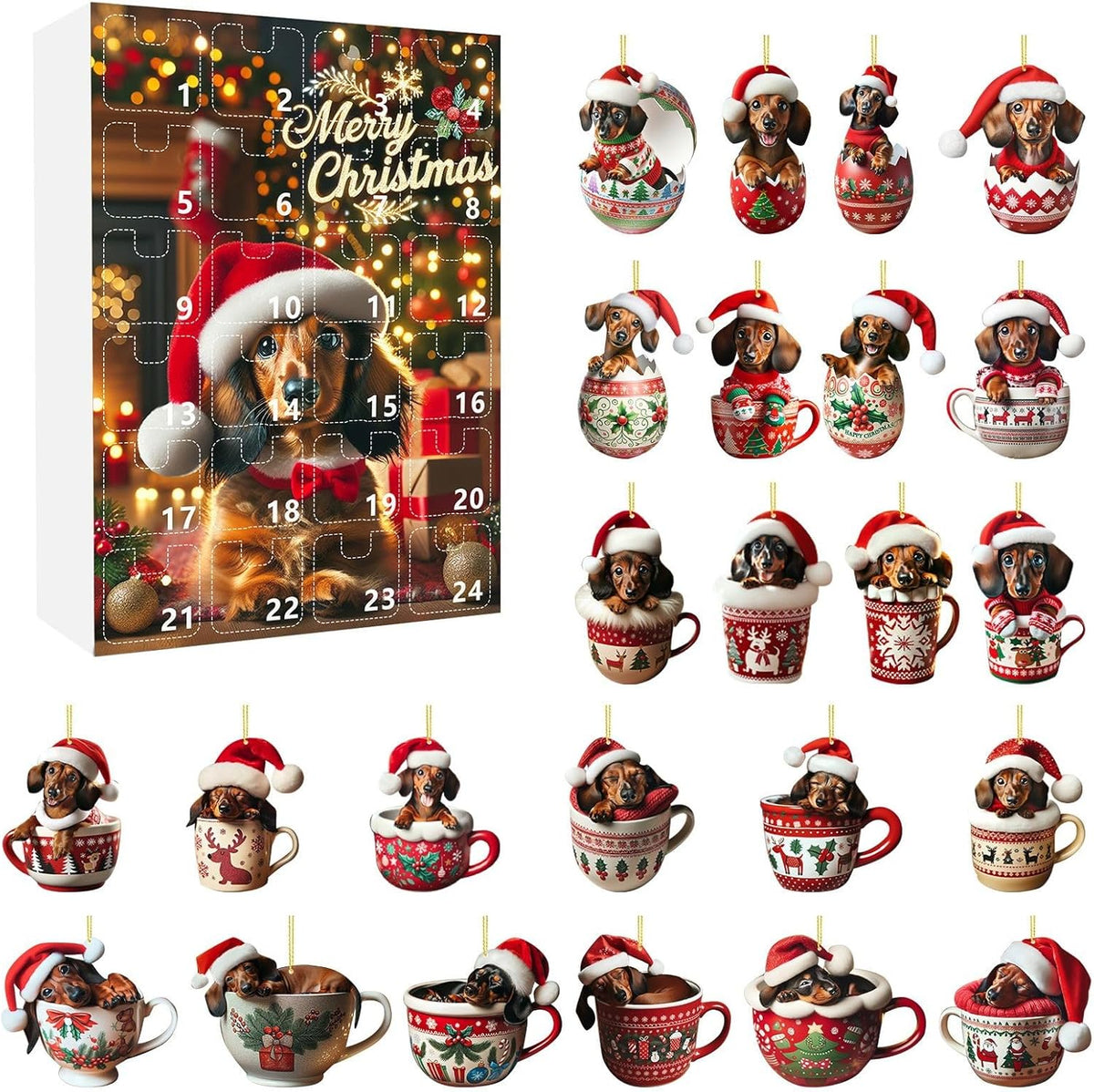 2024 Christmas Dachshund Advent Calendar