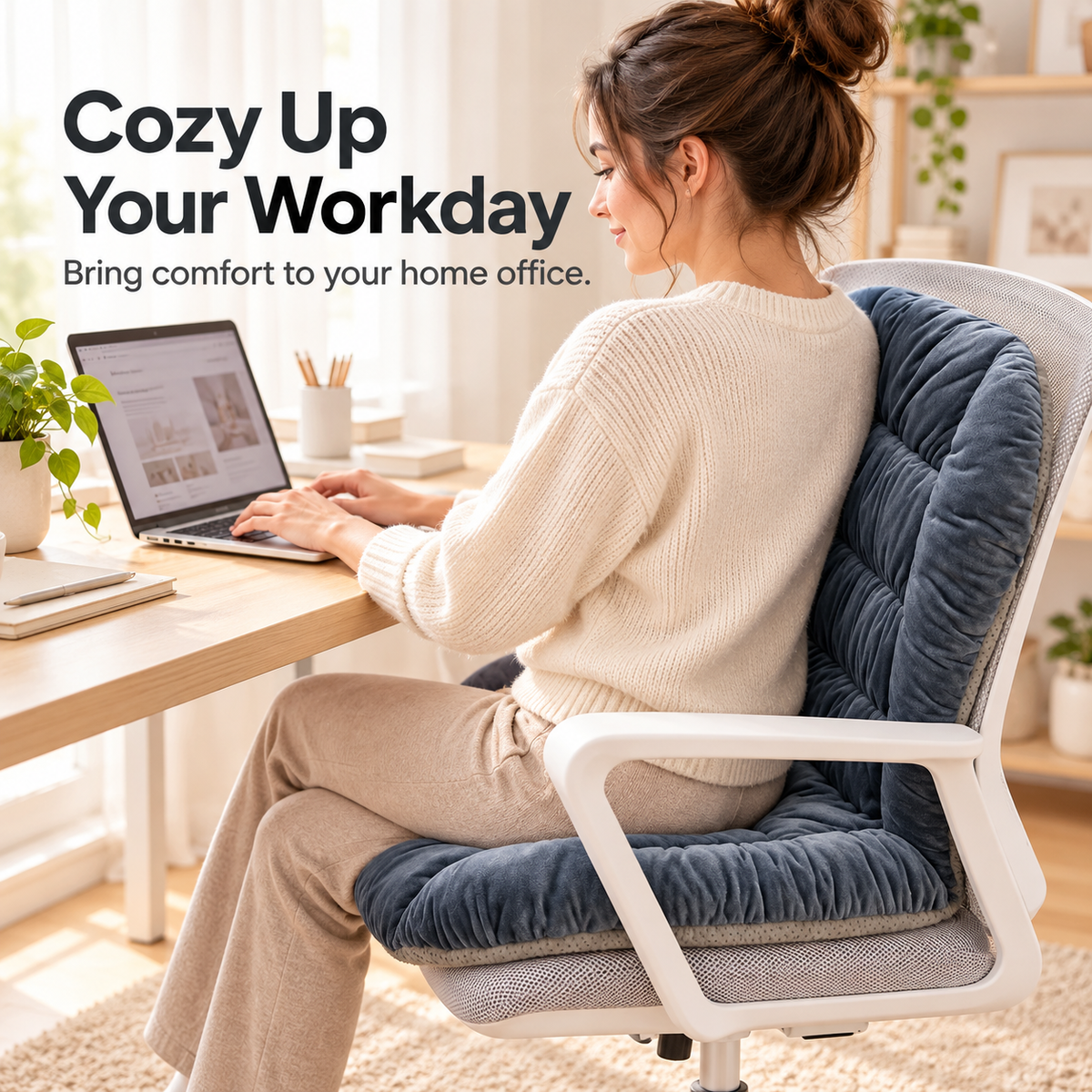 Adjustable heated seat cushion