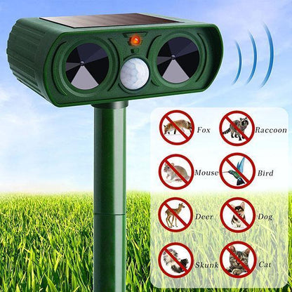 ⏳Time-limited Special⏰Outdoor Solar Powered Ultrasonic Animal Repeller🔊